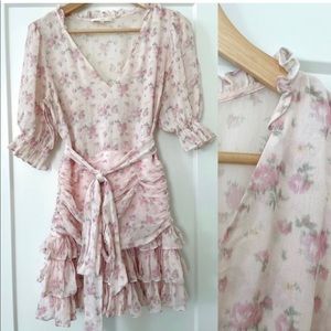 LoveShackFancy Pink Ruffle Dress | Hannah Dress